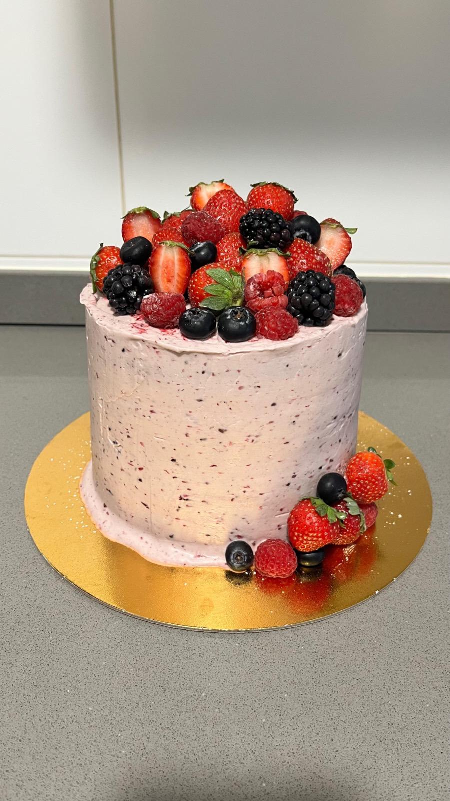 Tarta de frutos rojos